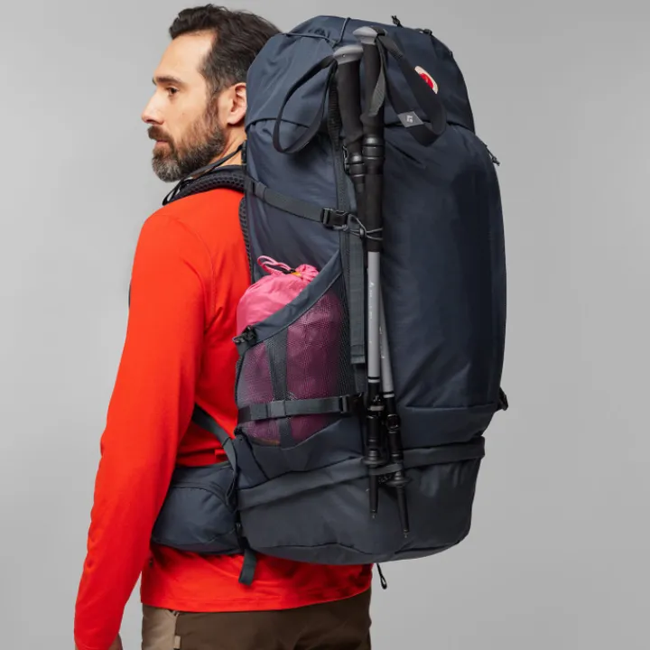 Grote Rugzakken|Trekking Rugzakken>Fjallraven Abisko Trek 65 S-M black