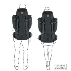 Grote Rugzakken|Trekking Rugzakken>Fjallraven Kajka 75 M/L khaki dust