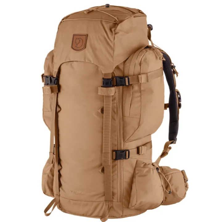 Grote Rugzakken|Trekking Rugzakken>Fjallraven Kajka 55 S/M khaki dust