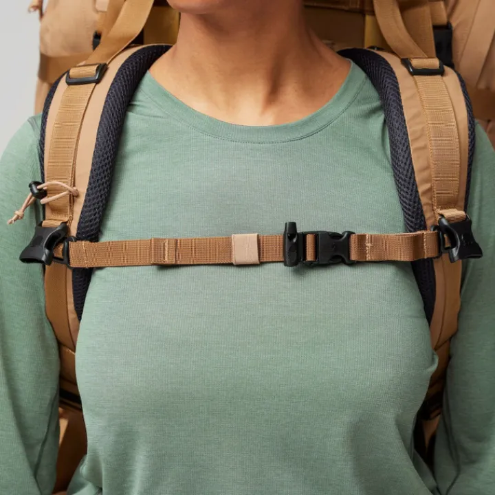 Grote Rugzakken|Trekking Rugzakken>Fjallraven Kajka 55 S/M khaki dust