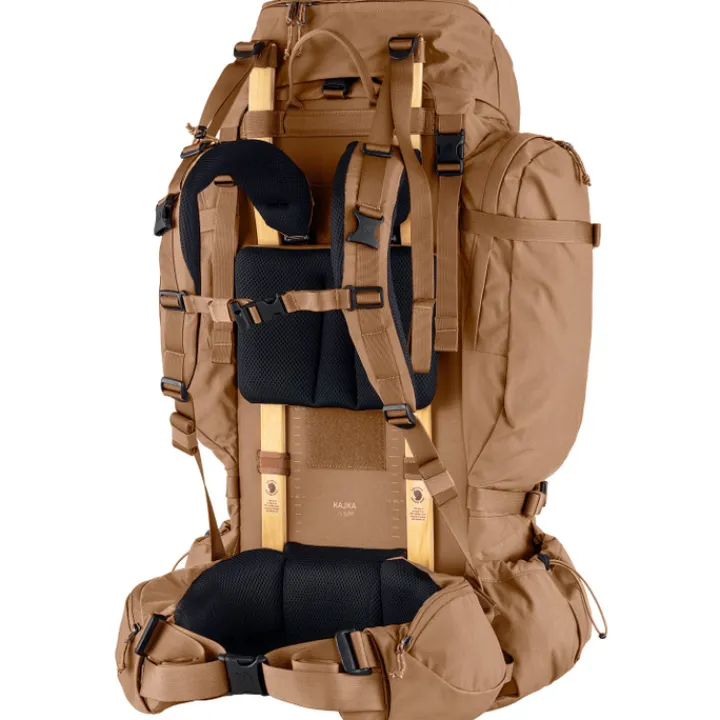 Grote Rugzakken|Trekking Rugzakken>Fjallraven Kajka 75 S/M khaki dust