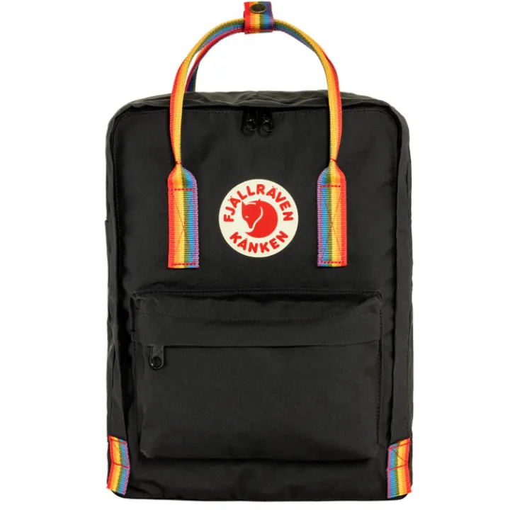 Kleine Rugzakken|Heren Rugzakken>Fjallraven Kanken Rainbow black-rainbow pattern