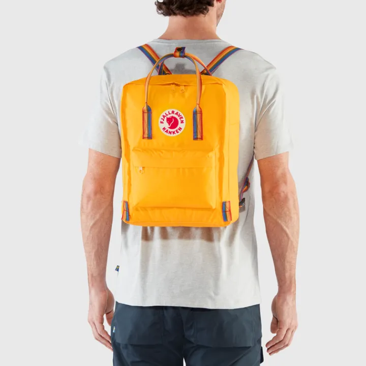Kleine Rugzakken|Heren Rugzakken>Fjallraven Kanken Rainbow black-rainbow pattern