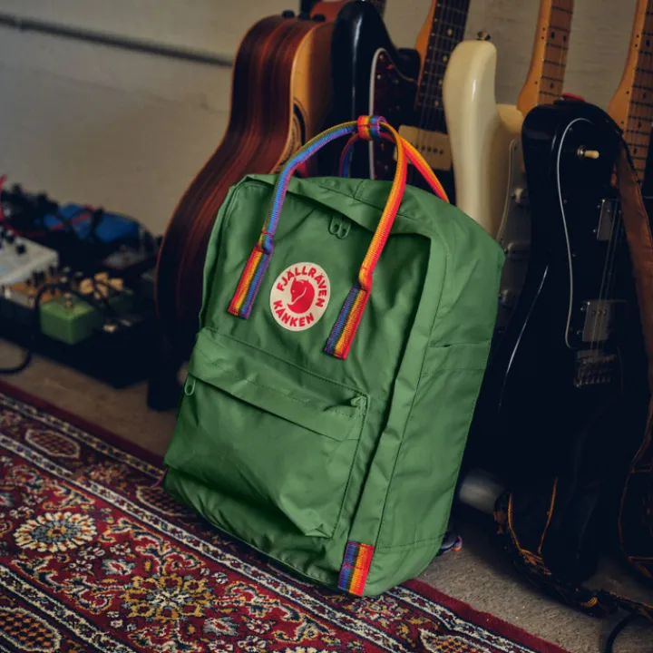 Kleine Rugzakken|Heren Rugzakken>Fjallraven Kanken Rainbow black-rainbow pattern