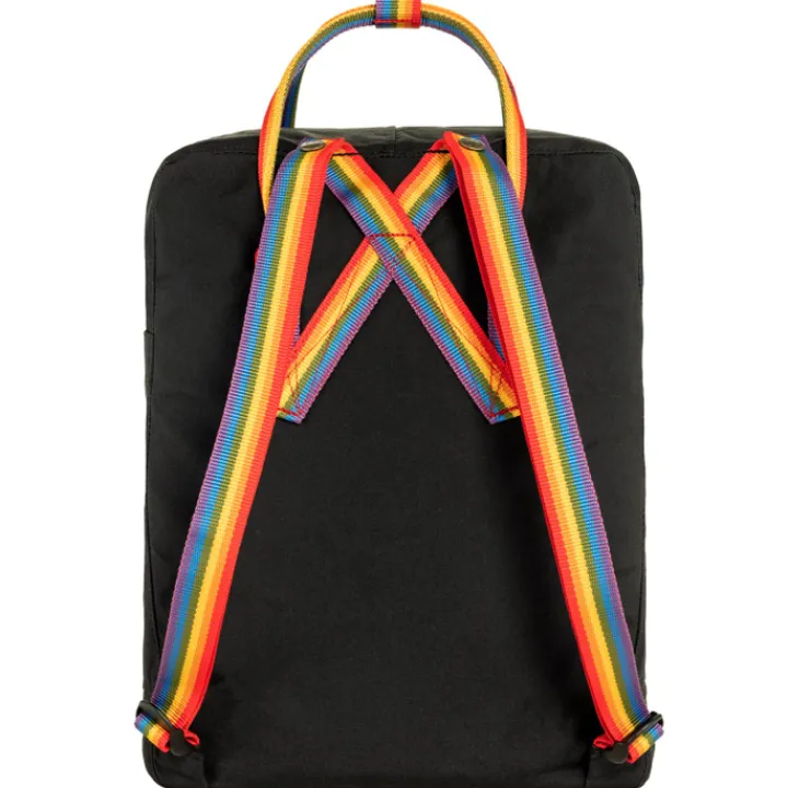 Kleine Rugzakken|Heren Rugzakken>Fjallraven Kanken Rainbow black-rainbow pattern