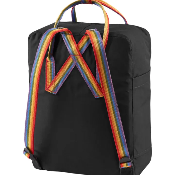 Kleine Rugzakken|Heren Rugzakken>Fjallraven Kanken Rainbow black-rainbow pattern
