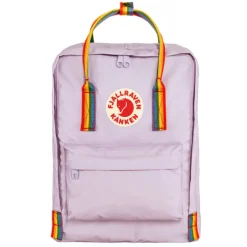 Kleine Rugzakken|Heren Rugzakken>Fjallraven Kanken Rainbow pastel lavender-rainbow