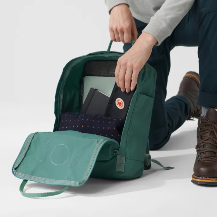Heren Rugzakken|Dames Rugzakken>Fjallraven Kanken Rugzak sky blue-light oak