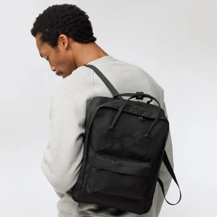 Kleine Rugzakken|Heren Rugzakken>Fjallraven Re-Kanken Backpack black