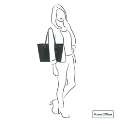 Shoppers|Schoudertassen>Flora & Co Bags Shopper khaki groen