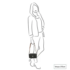 Crossbody|Fashion Tassen>Furla Primula Mini C.Body Webbing Strap nero