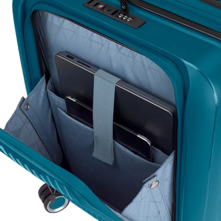 Handbagage Trolleys|Laptop Trolleys>Gabol Brooklyn Cabin Trolley Front Pocket turquesa