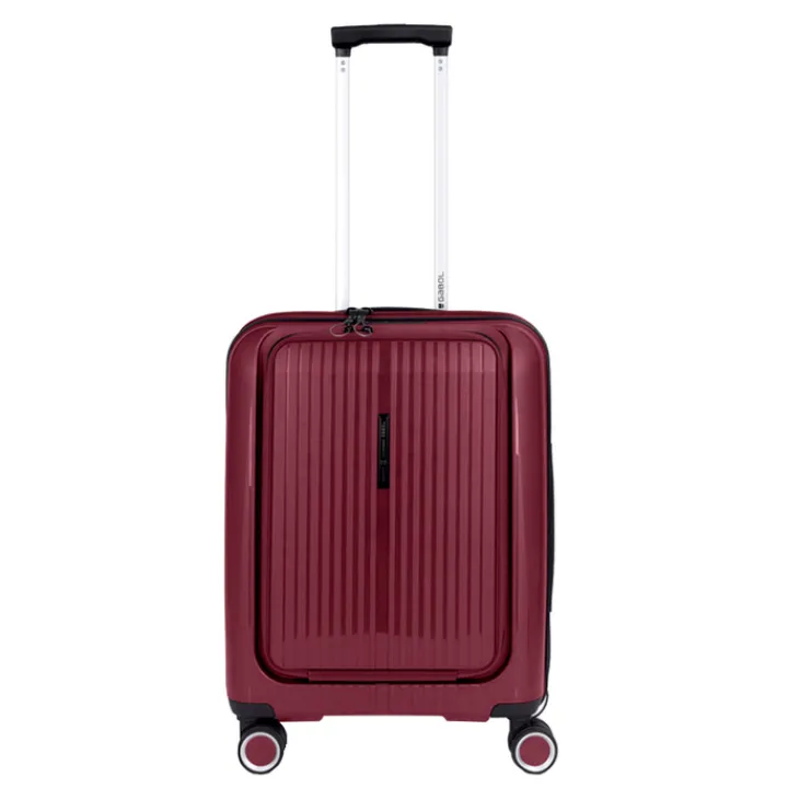 Handbagage Trolleys|Laptop Trolleys>Gabol Brooklyn Cabin Trolley Front Pocket burdeos