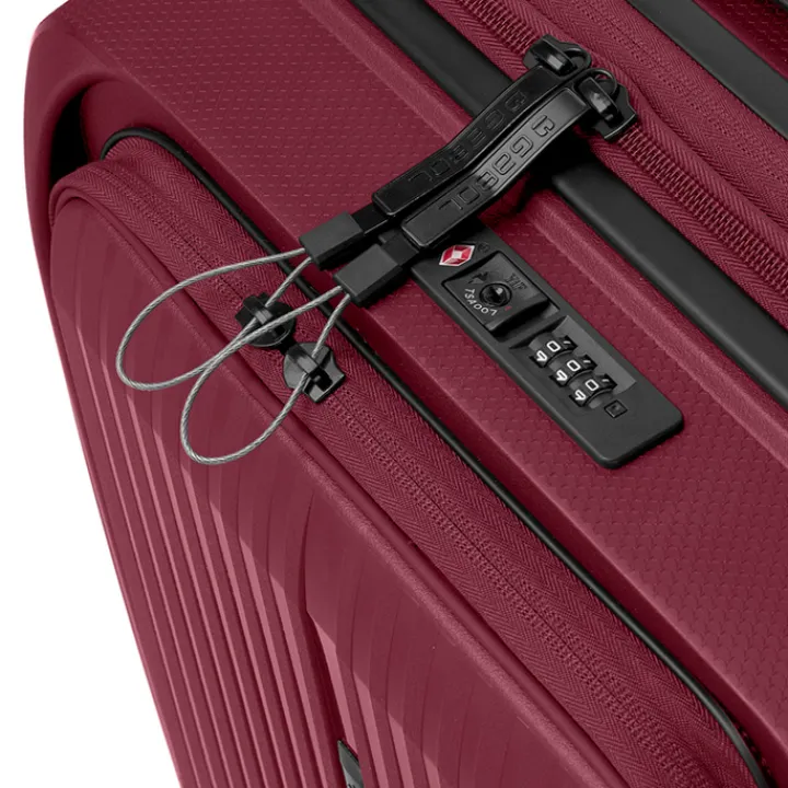 Handbagage Trolleys|Laptop Trolleys>Gabol Brooklyn Cabin Trolley Front Pocket burdeos