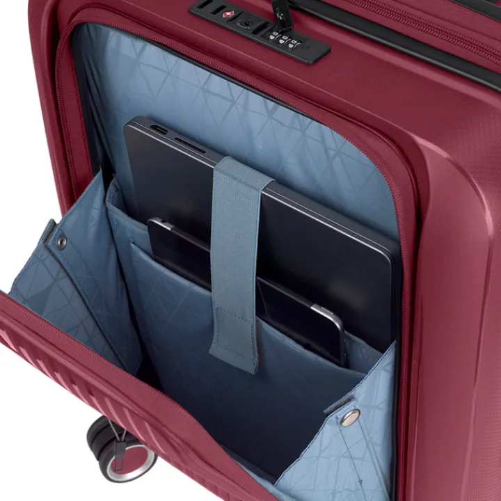 Handbagage Trolleys|Laptop Trolleys>Gabol Brooklyn Cabin Trolley Front Pocket burdeos