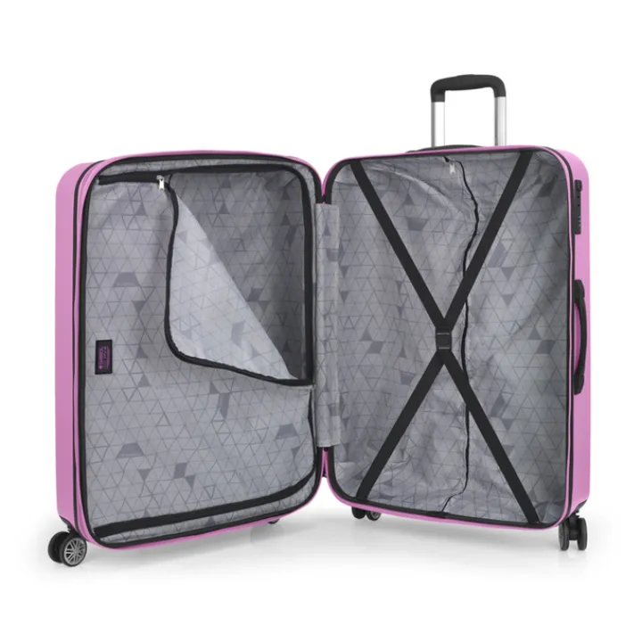 Reiskoffers|Harde Koffers>Gabol Future Plus Trolley 78 rosa