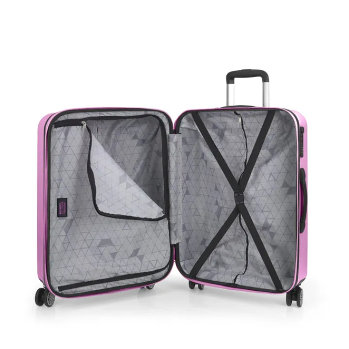 Reiskoffers|Harde Koffers>Gabol Future Plus Trolley 66 rosa