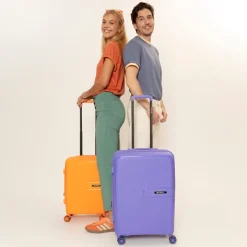 Reiskoffers|Harde Koffers>Gabol Steady Trolley M lila