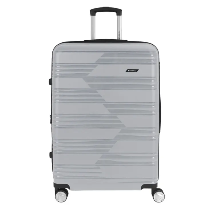 Reiskoffers|Harde Koffers>Gabol Uyiko Large Trolley silver