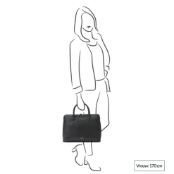15 Inch Laptoptassen|Laptop Schoudertassen>Gigi Fratelli Romance A4 laptop bag navy