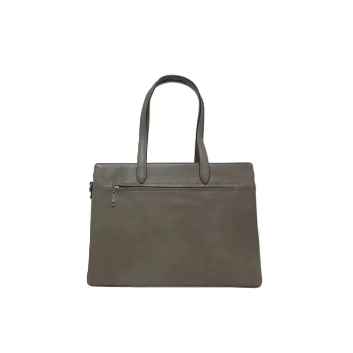 13 Inch Laptoptassen|Leren Laptoptassen>Gigi Fratelli Romance Business bag 13" taupe