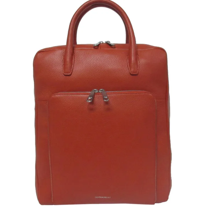 Kleine Rugzakken|15.6 Inch Laptoptassen>Gigi Fratelli Shopper/Backpack 15.6" orange