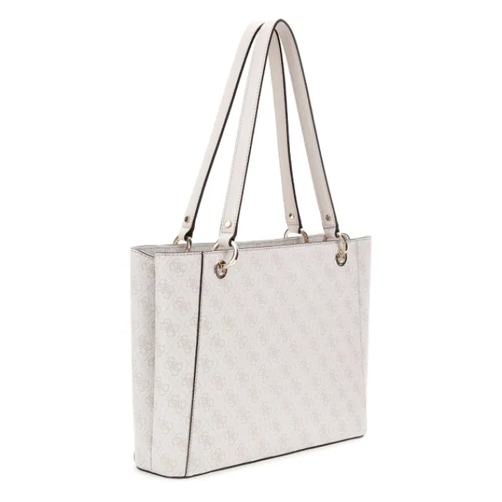 Shoppers|Schoudertassen>Guess Noelle Tote bone logo
