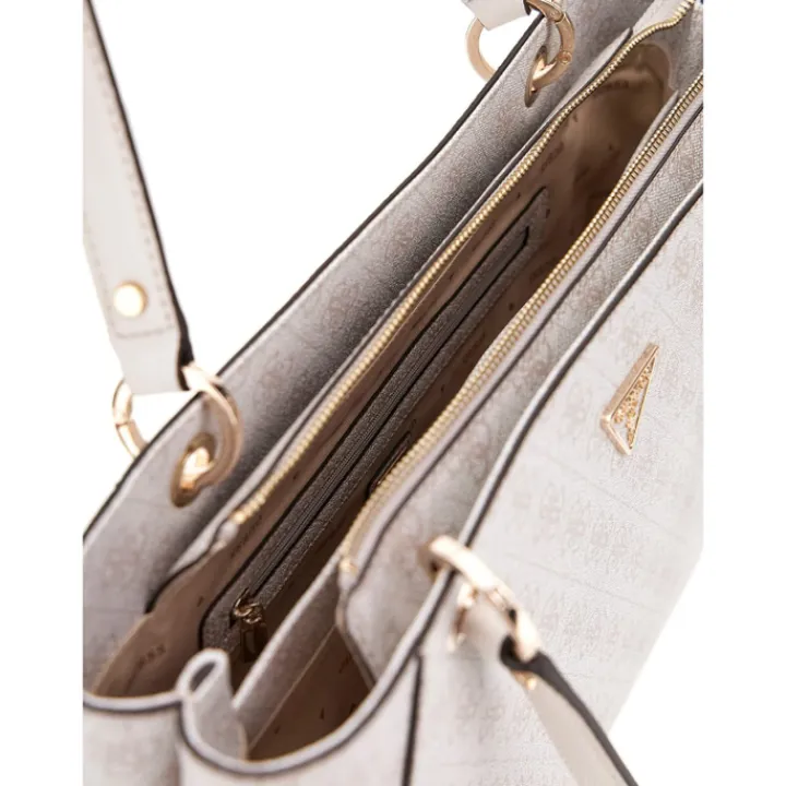 Shoppers|Schoudertassen>Guess Noelle Tote bone logo