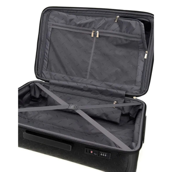 Zachte Koffers|Reiskoffers>Guess Wilder 28 In 8-Wheeler black