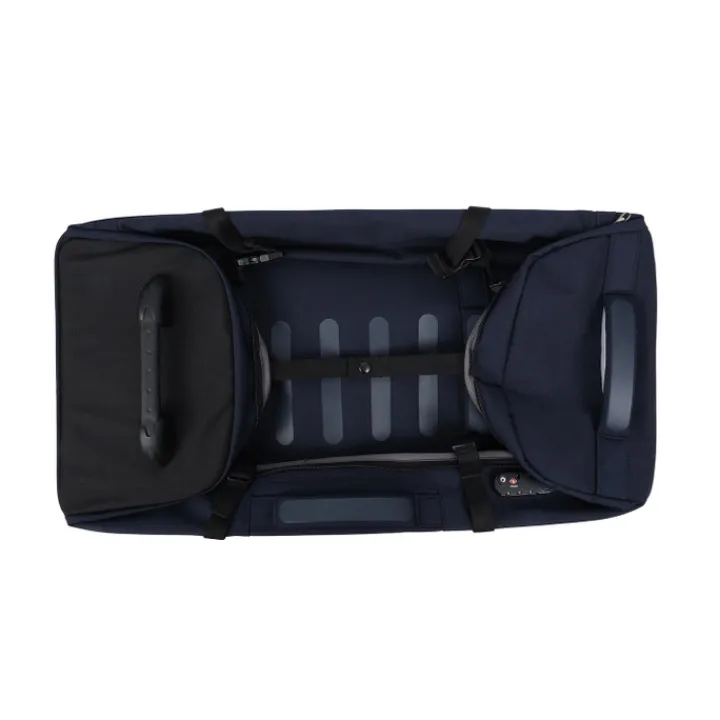 Grote Reistassen|Heren Reistassen>Hedgren Comby Compact Wheeled Duffle 75 peacoat blue