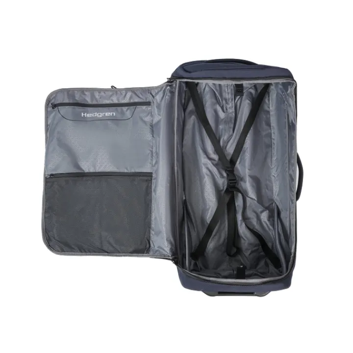 Grote Reistassen|Heren Reistassen>Hedgren Comby Compact Wheeled Duffle 75 peacoat blue