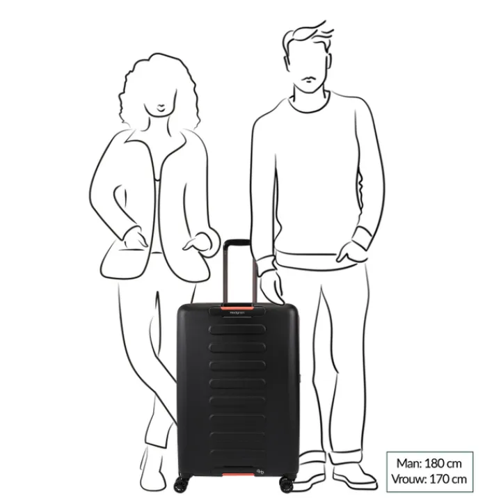Harde Koffers|Reiskoffers>Hedgren Comby Grip L Expandable vaporous grey