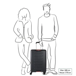 Harde Koffers|Reiskoffers>Hedgren Comby Grip M Expandable vaporous grey