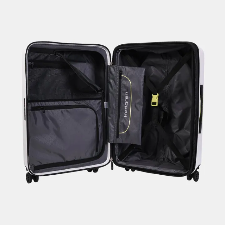 Harde Koffers|Reiskoffers>Hedgren Comby Grip M Expandable vaporous grey