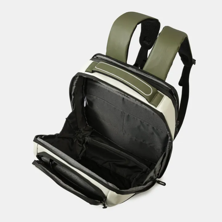 Kleine Rugzakken|15.6 Inch Laptoptassen>Hedgren Comby Performance Handle Laptop Backpack M 15.6" vaporous grey