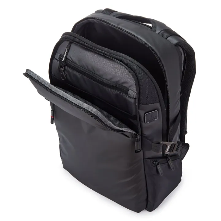 Schoolrugzak|Heren Schooltassen>Hedgren Commute Rail Laptoprugzak black