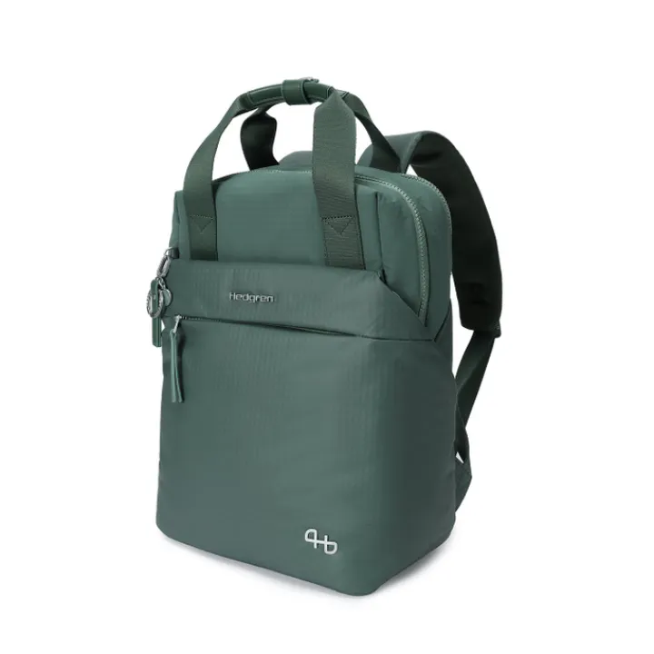 15.6 Inch Laptoptassen|Laptop Rugzakken>Hedgren Furo Rappu Laptop Backpack M 15.6" duck green