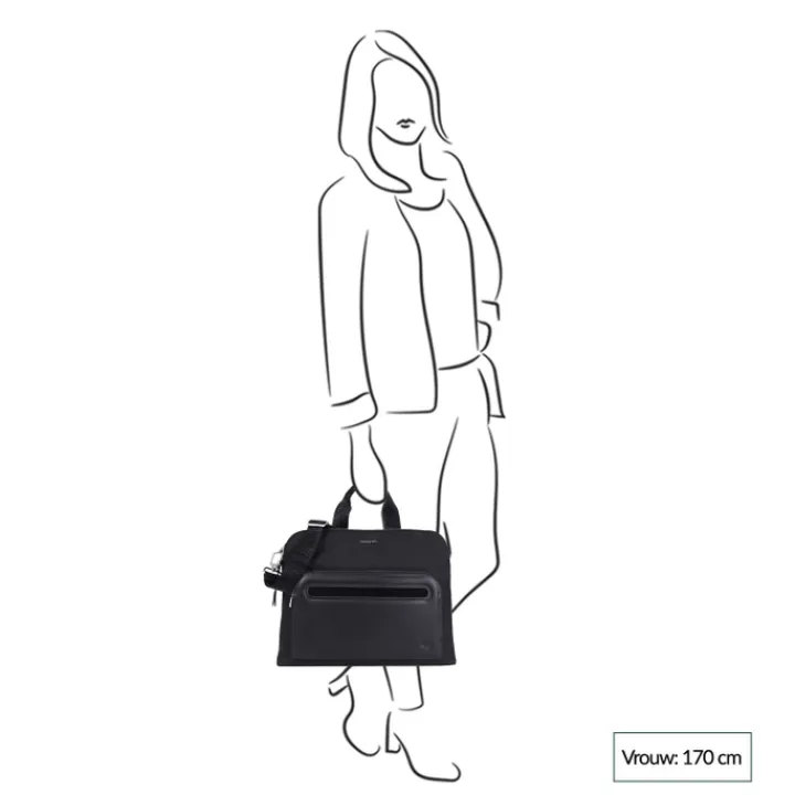 14 Inch Laptoptassen|Laptop Schoudertassen>Hedgren Lungo RFID Tote Bag black
