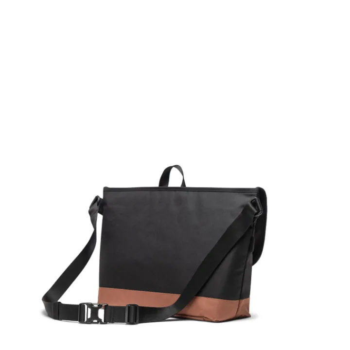 Schoudertassen|Herentassen>Herschel Supply Co. Cove Messenger black/saddle brown