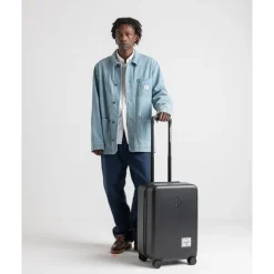 Handbagage Trolleys|Reistrolleys>Herschel Supply Co. Heritage Hardshell Large CarryOn Luggage oxblood red gradient
