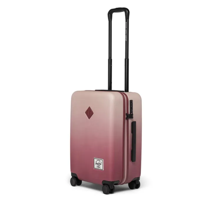 Handbagage Trolleys|Reistrolleys>Herschel Supply Co. Heritage Hardshell Large CarryOn Luggage oxblood red gradient