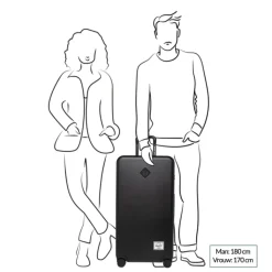 Reistrolleys|Reiskoffers>Herschel Supply Co. Heritage Hardshell Large Luggage ash rose