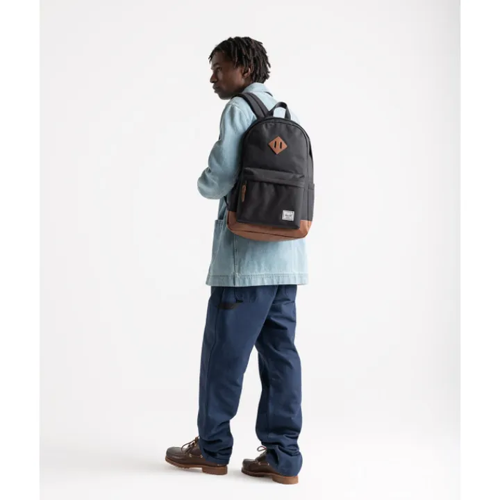 Dames Rugzakken|Schoolrugzak>Herschel Supply Co. Heritage Backpack raven crosshatch