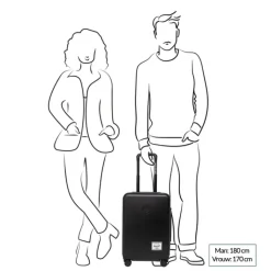 Handbagage Trolleys|Reistrolleys>Herschel Supply Co. Heritage Hardshell Large Carry On Luggage ash rose