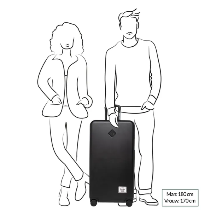 Reistrolleys|Reiskoffers>Herschel Supply Co. Heritage Hardshell Large Luggage gargoyle