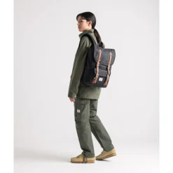 Heren Rugzakken|Dames Rugzakken>Herschel Supply Co. Little America Mid Backpack light grey crosshatch