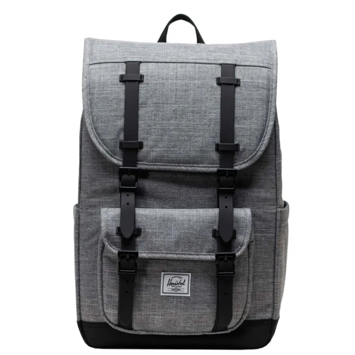 Heren Rugzakken|Dames Rugzakken>Herschel Supply Co. Little America Mid Backpack raven crosshatch