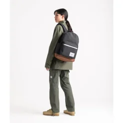 Dames Rugzakken|Schoolrugzak>Herschel Supply Co. Pop Quiz Backpack raven crosshatch