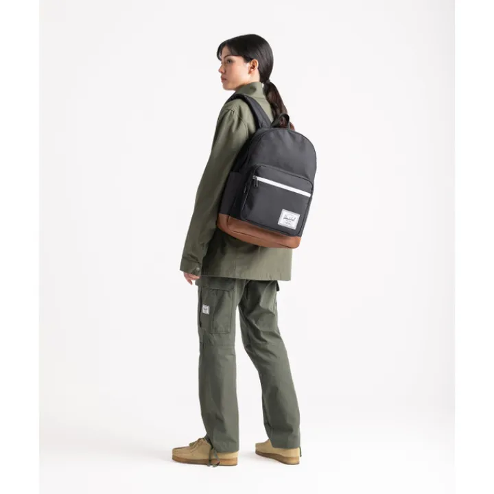 Dames Rugzakken|Schoolrugzak>Herschel Supply Co. Pop Quiz Backpack raven crosshatch