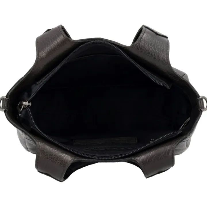 Handtassen|Damestassen>Hide & Stitches Earth Handbag black